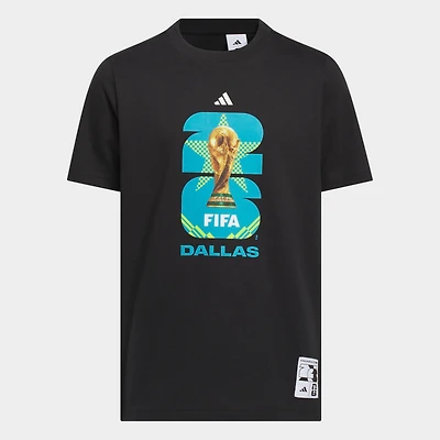 Big Kids' adidas FIFA World Cup 26 Host City Dallas Graphic Soccer T-Shirt