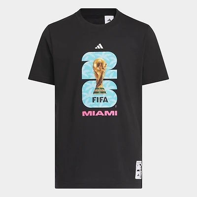 Big Kids' adidas FIFA World Cup 26 Host City Miami Graphic Soccer T-Shirt