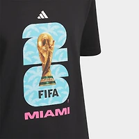 Big Kids' adidas FIFA World Cup 26 Host City Miami Graphic Soccer T-Shirt