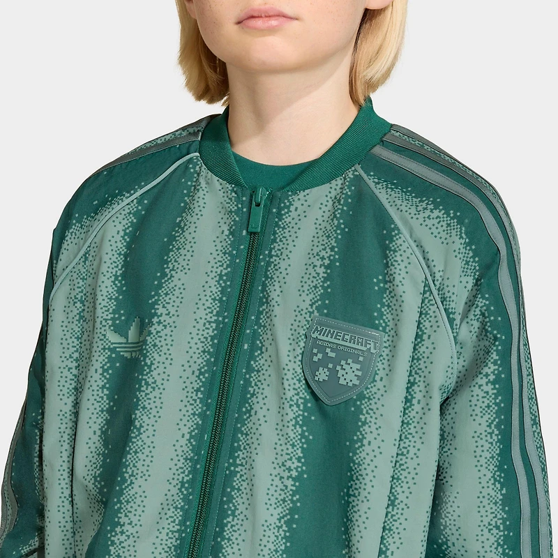 Big Kids' adidas Originals x Minecraft Superstar Loose Track Top