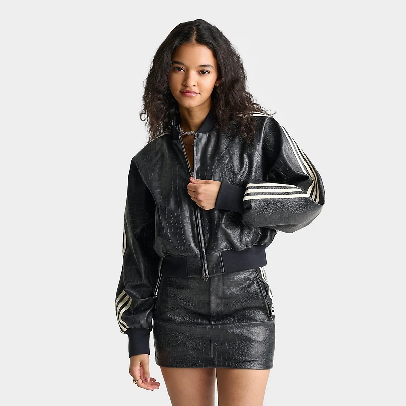 Women's adidas Originals Croc Pleather Jacket