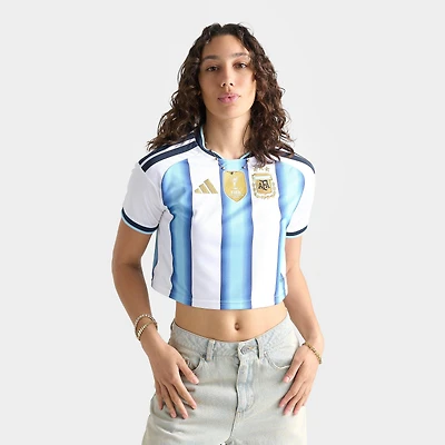 Women's adidas Argentina 2026 Home Cropped Jersey