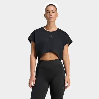Women's adidas Power Workout Cropped Boxy 3-Stripes Tank