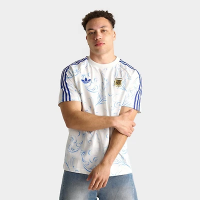 Men's adidas Originals Argentina Soccer Allover Print T-Shirt