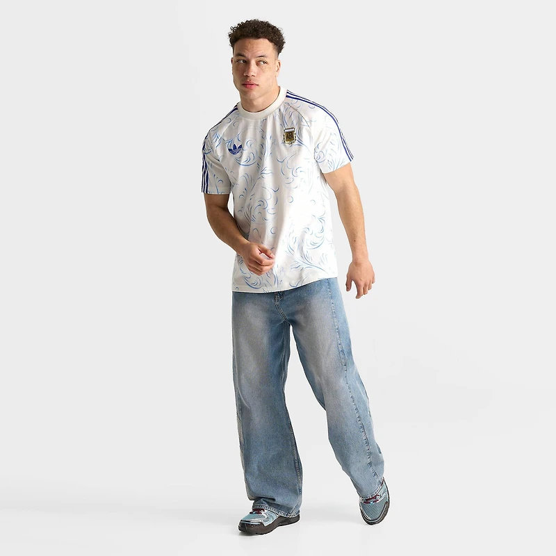 Men's adidas Originals Argentina Soccer Allover Print T-Shirt