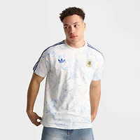 Men's adidas Originals Argentina Soccer Allover Print T-Shirt