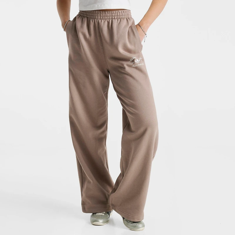 Women's adidas Originals Script Wide Leg Jogger Pants