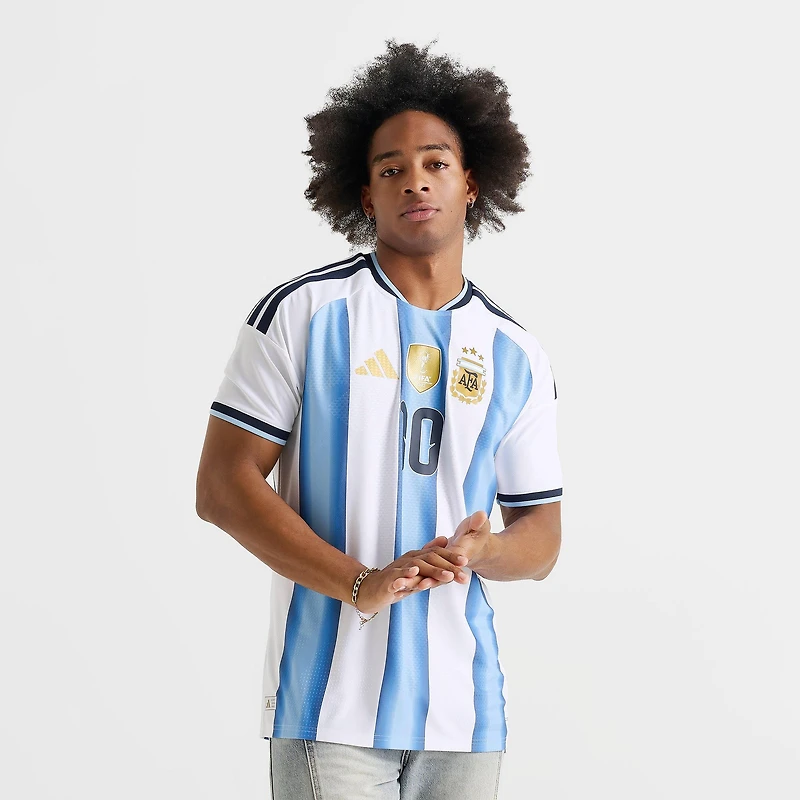 Men's adidas Argentina Lionel Messi Home Authentic Soccer Jersey