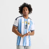 Men's adidas Argentina Lionel Messi Home Authentic Soccer Jersey