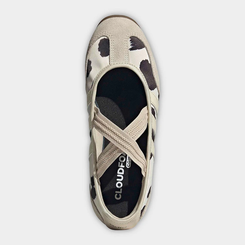 Women's adidas Barreda Mary Jane Cow Print Casual Shoes