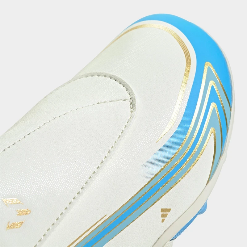Big Kids' adidas F50 Messi Club Hook-and-Loop Firm Ground and Multi Ground Soccer Cleats