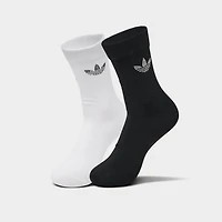 adidas Originals Unisex Rhinestone High Quarter Socks (2-Pack)