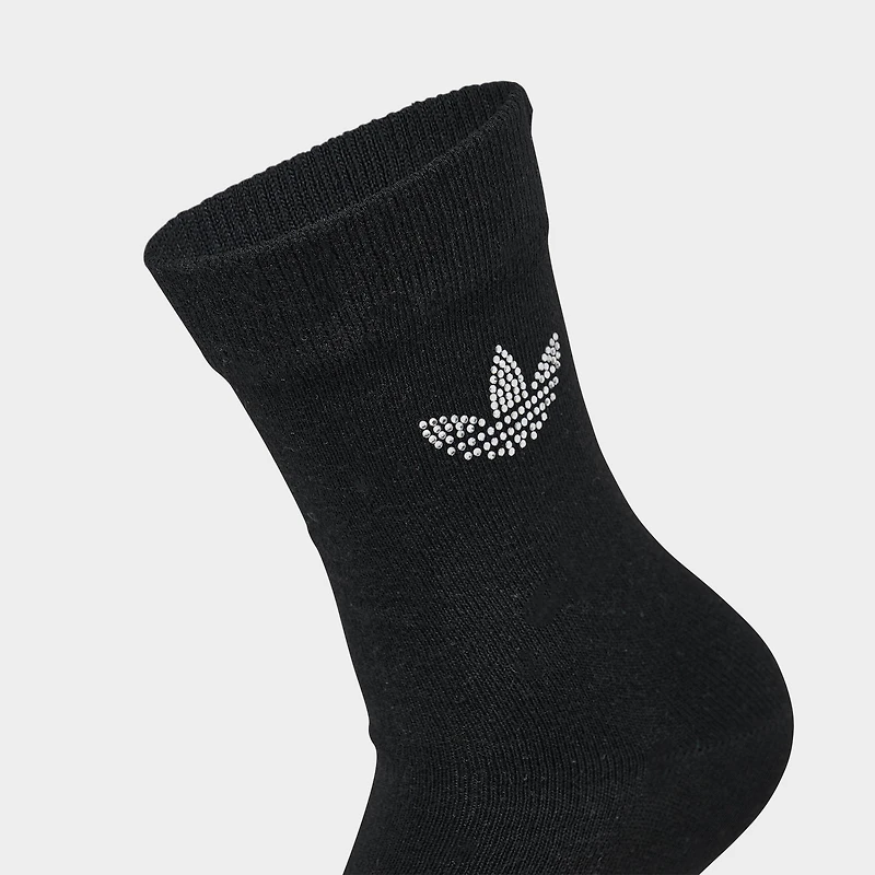 adidas Originals Unisex Rhinestone High Quarter Socks (2-Pack)
