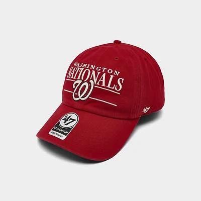 '47 Washington Nationals MLB Team Name & Logo Clean Up Strapback Hat