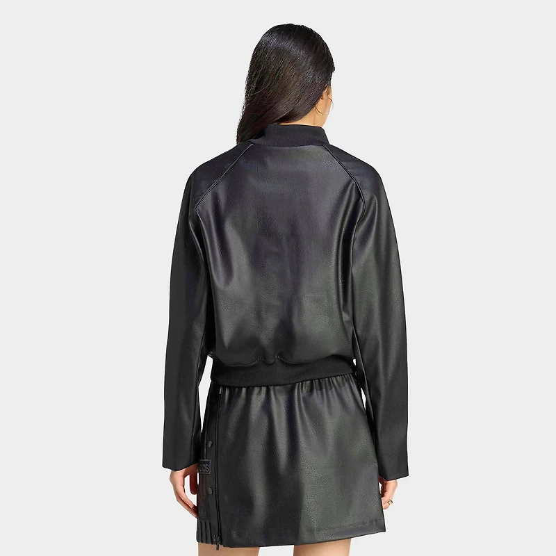 Women's adidas Originals Pleather Superstar Full-Zip Track Top