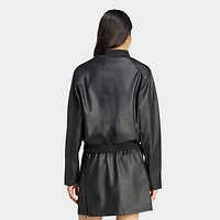 Women's adidas Originals Pleather Superstar Full-Zip Track Top