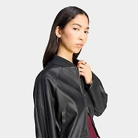 Women's adidas Originals Pleather Superstar Full-Zip Track Top