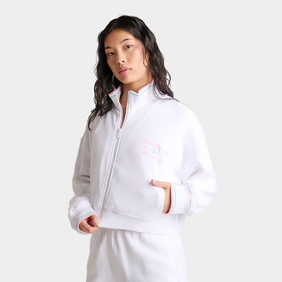 Women's adidas Originals Classic Sport Script Fleece Track Top