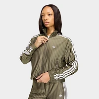 Women's adidas Originals Firebird Pinstripe Full-Zip Track Top