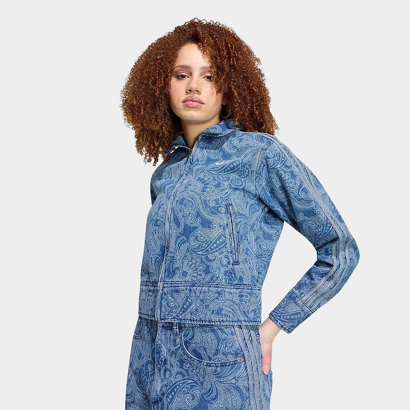 Women's adidas Originals x Liberty London Firebird Denim Track Top