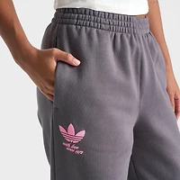 Women's adidas Originals Bubble Heart Fleece Wide-Leg Jogger Pants