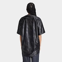 Women's adidas Originals Denim Graphic Baseball Jersey