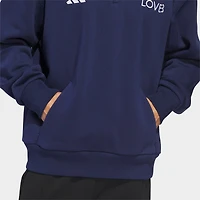 adidas LOVB Graphic Fleece Quarter-Zip Sweatshirt