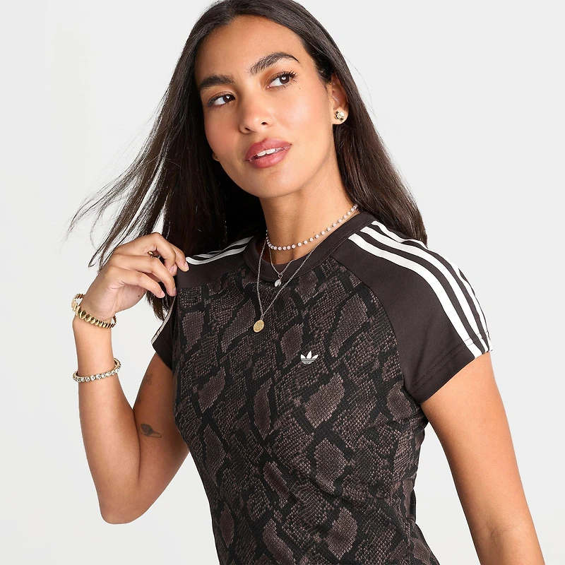 Women's adidas Originals Snakeskin Print Cali T-Shirt