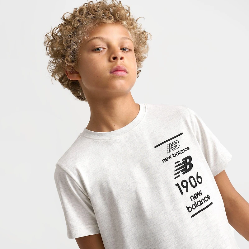 Big Kids' New Balance Stacked Logo T-Shirt
