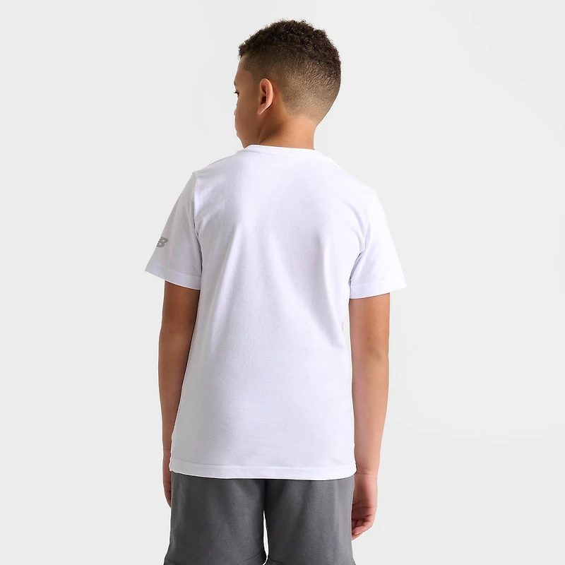 Big Kids' New Balance Logo Brush T-Shirt