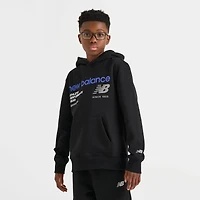 Big Kids' New Balance Linear Logo Pullover Hoodie