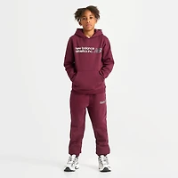 Big Kids' New Balance Linear Logo Pullover Hoodie
