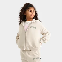 Girls' Big Kids' New Balance Arch Graphic Full-Zip Cropped Hoodie
