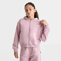 G ARCH GRAPHIC CROPPED FZ HOOD