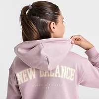 G ARCH GRAPHIC CROPPED FZ HOOD