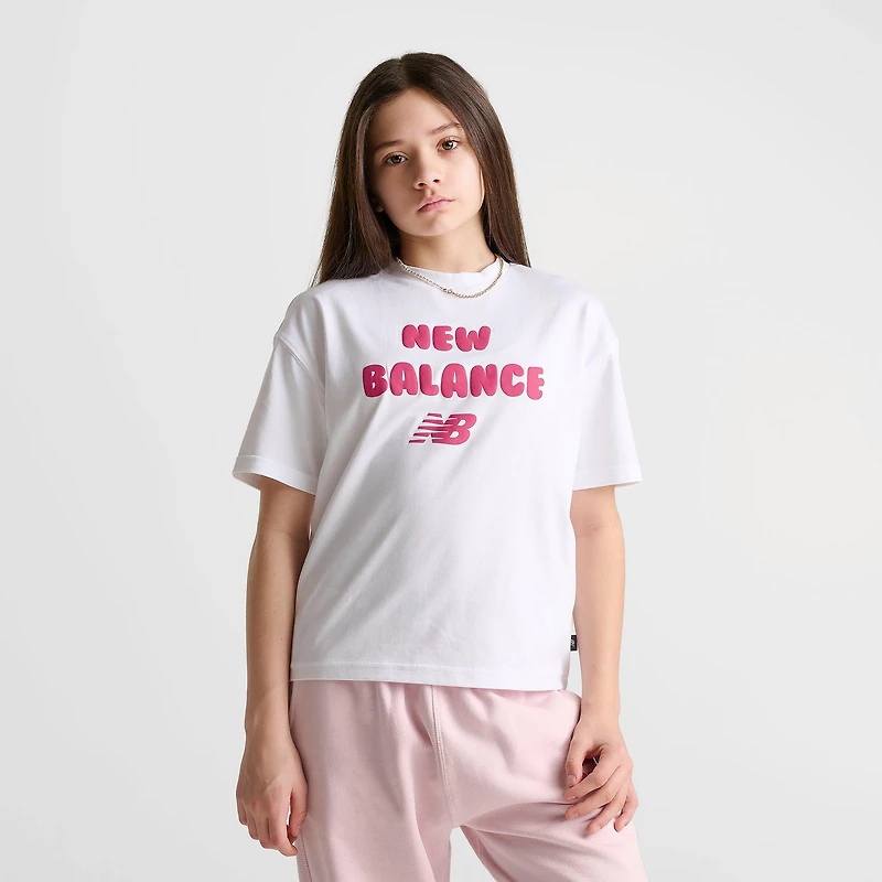 Girls' Big Kids' New Balance Heart Bubble T-Shirt