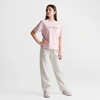 Girls' Big Kids' New Balance Bow Shoelace Graphic Boyfriend T-Shirt