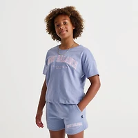 Girls New Balance Club Cropped T-Shirt