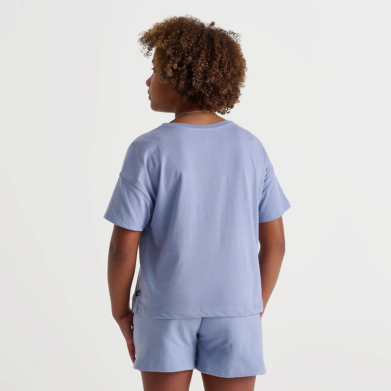 Girls New Balance Club Cropped T-Shirt