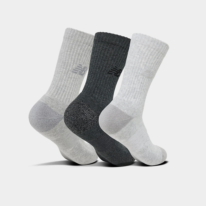 New Balance Active Lifestyle Striped Crew Socks (3-Pack)