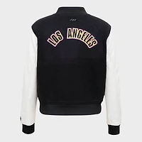 Women's Pro Standard Los Angeles Lakers NBA Classic Wool Varsity Jacket