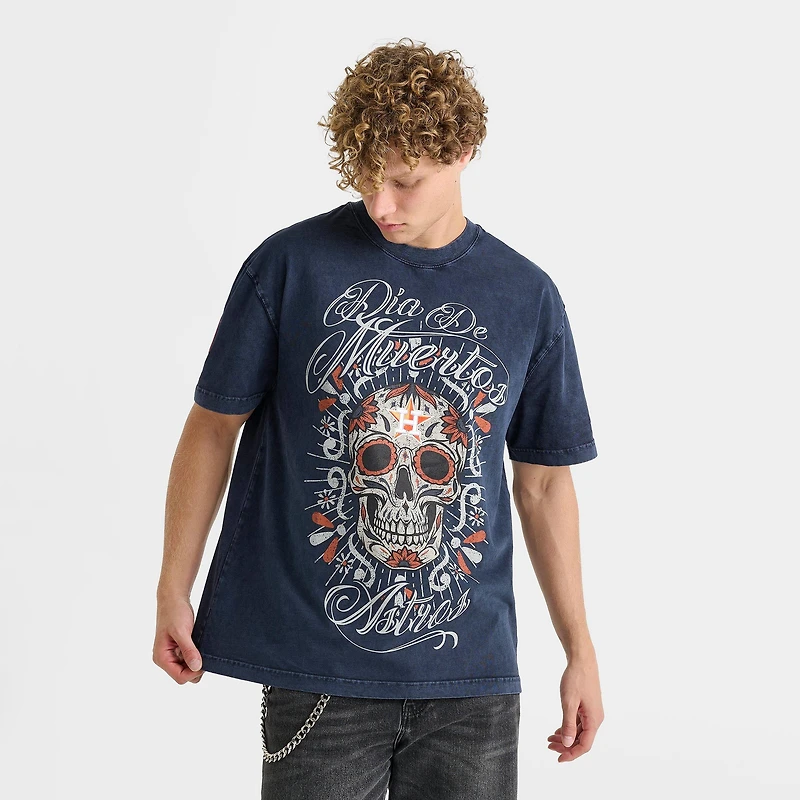 Men's Pro Standard Houston Astros MLB Eternal Skull Graphic T-Shirt