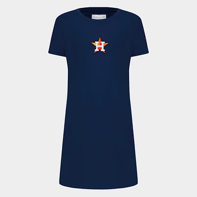 Girls' Big Kids' Pro Standard Houston Astros MLB Classic T-Shirt Dress