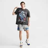 Men's Pro Standard Los Angeles Dodgers MLB Wave And Roses Graphic T-Shirt