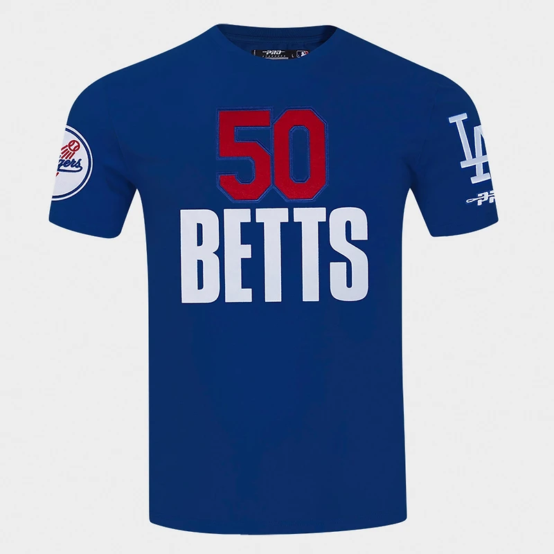 Men's Pro Standard Mookie Betts Los Angeles Dodgers MLB Name and Number T-Shirt