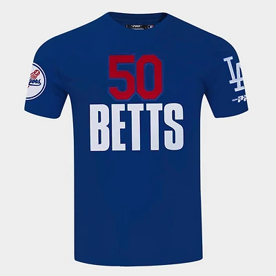 Men's Pro Standard Mookie Betts Los Angeles Dodgers MLB Name and Number T-Shirt