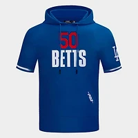 Men's Pro Standard Mookie Betts Los Angeles Dodgers MLB Classic Short-Sleeve Hoodie