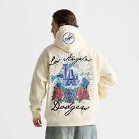 Men's Pro Standard Los Angeles Dodgers MLB Waves and Roses Drop Shoulder Pullover Hoodie