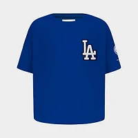 Girls' Big Kids' Pro Standard Los Angeles Dodgers MLB Classic Boxy T-Shirt