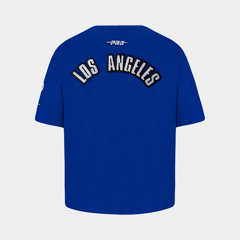 Girls' Big Kids' Pro Standard Los Angeles Dodgers MLB Classic Boxy T-Shirt